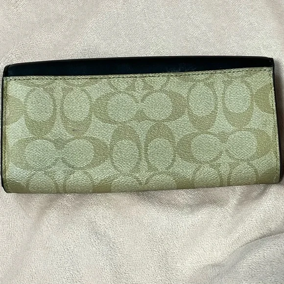 Coach Black, Tan, and Cream Women's Vintage Wallet - Picture 2 of 6